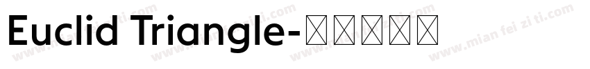 Euclid Triangle字体转换